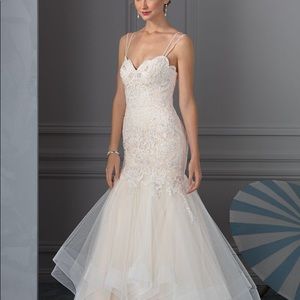 Gorgeous Champagne Trumpet/Mermaid gown- BRAND NEW